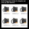 KANI 77mm Magnetic Quick Release Magnetic Holder and Adapter Set S77-M77 Magnetic Filter Set with Knurling, Anti-Slip Mechanism, Black Frame, Aluminum