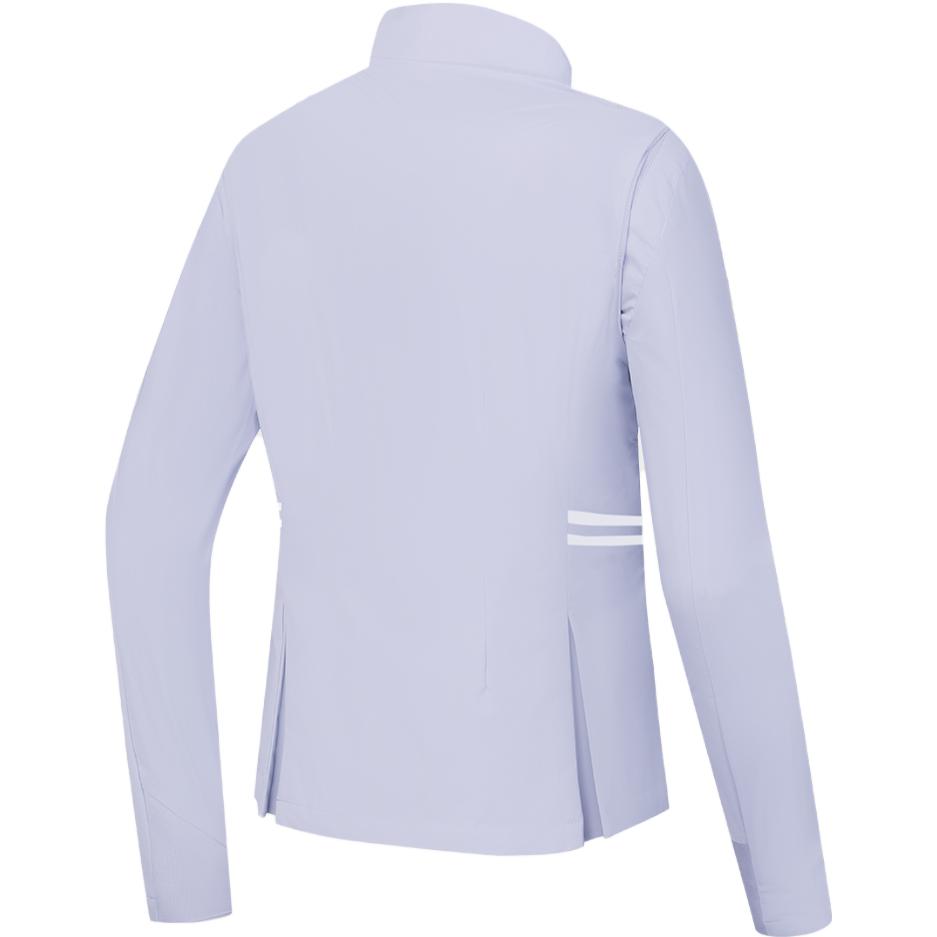 FILA Solid Color Polo Sports Jacket Women jackets Lavender A11W345701F-PU