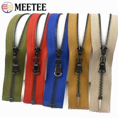 3 Stück Meetee 3# Metallreißverschlüsse 15-30cm Geschlossen 40-70cm Offen Reißverschluss Tasche Kleidung Dekoration Reißverschluss Reparaturset Nähzubehör