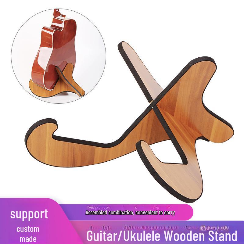 

Portable Foldable Wooden Guitar Stand for Folk and Classical Guitars