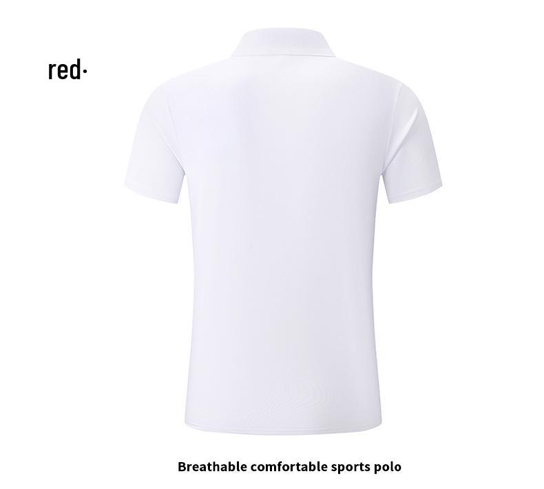 Red Quick Dry Unisex Polo for Summer Badminton & Tennis - Breathable Short Sleeve Shirt