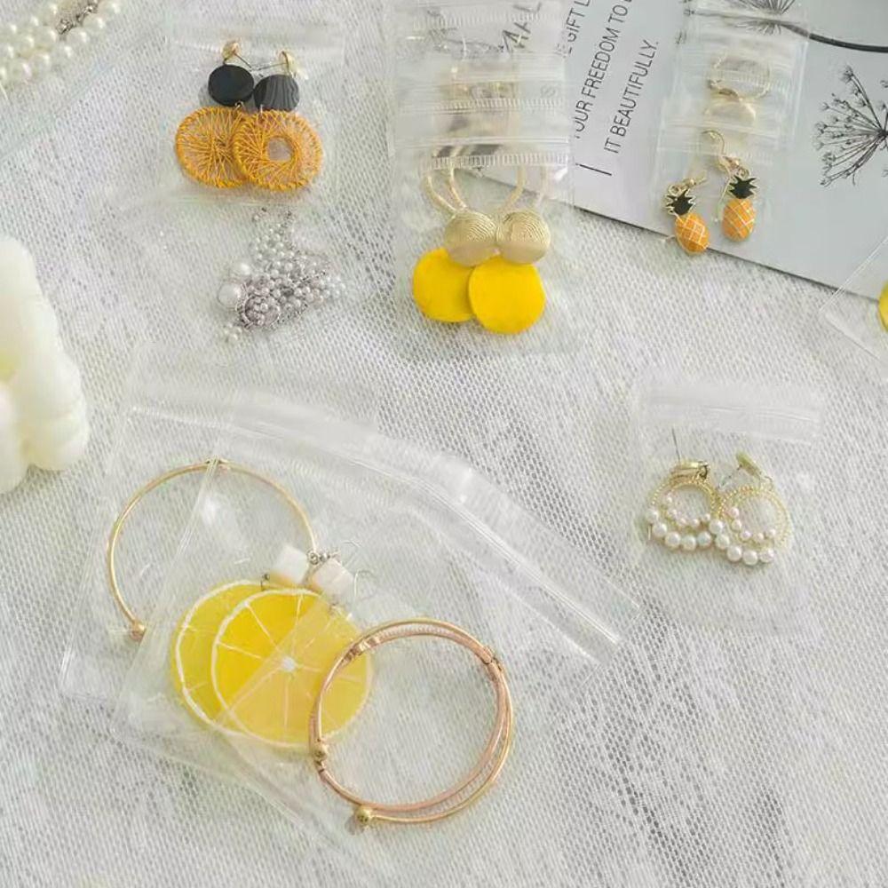 Transparent Earrings Ring Storage Pouch Exquisite Mini Gift Jewelry Pouch  Necklace