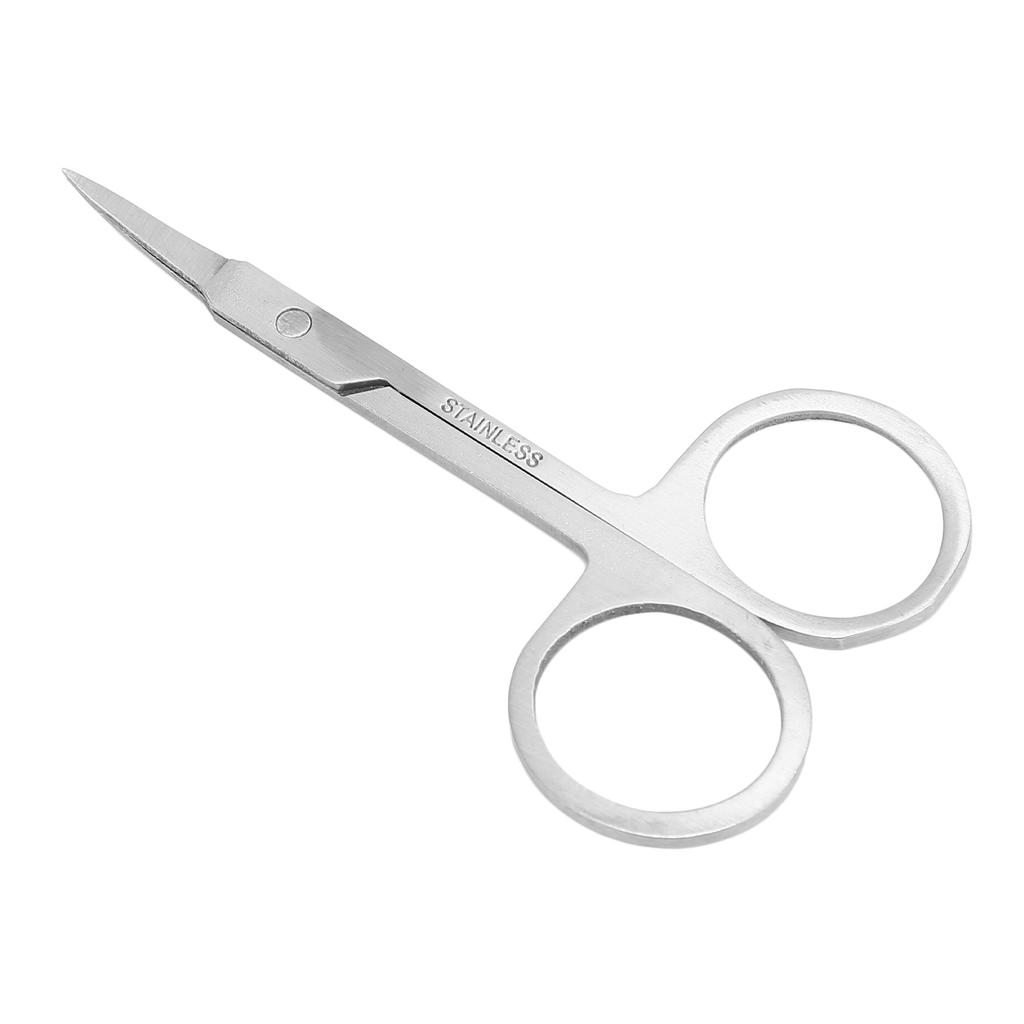 Set Pince à Épiler Ciseaux pour Poils de Nez Comprend Pince à Épiler pour Tailler les Poils de Nez Courbe et Ciseaux à Bout Rond pour Poils de Nez