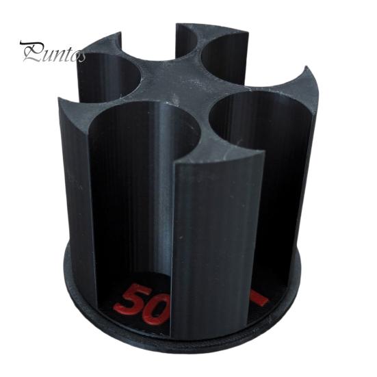 Cylindrical Coin Dispenser 3D Printed Universal Holder, Large Capacity Holder for Car, Portable Car Individual Slot Keeper Change Rotating Organizer,