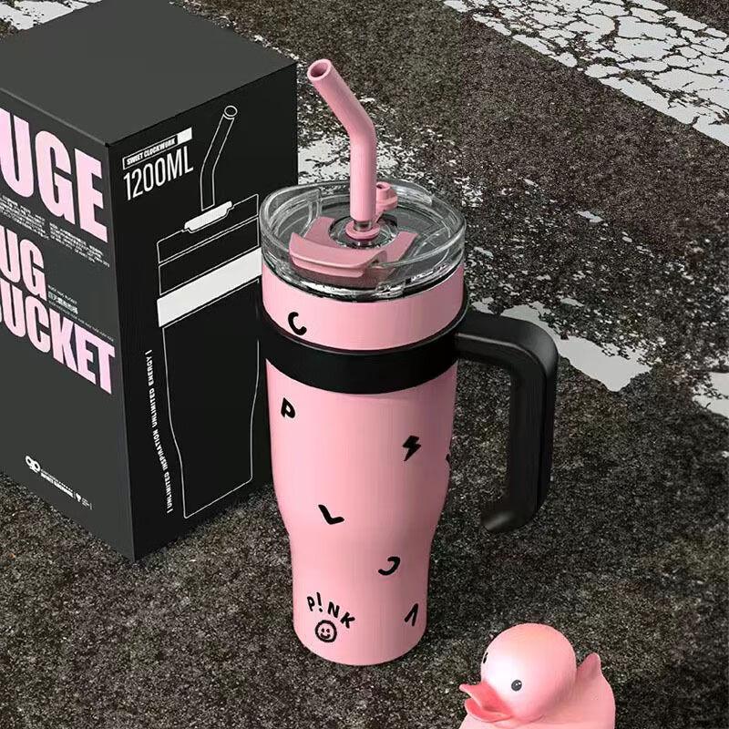 Mr. Sikey Insulated Stainless Steel Water Bottle with Straw