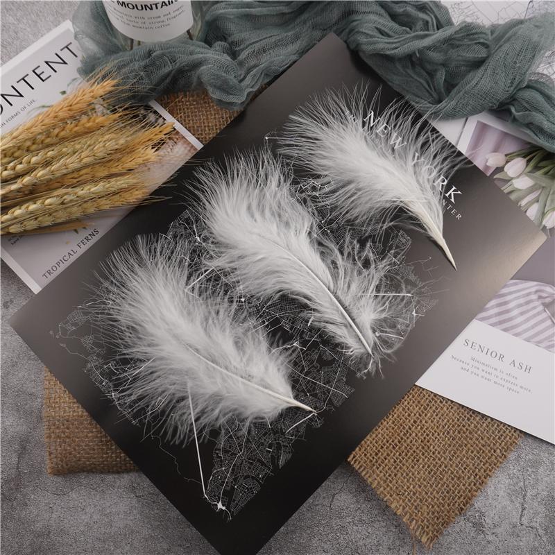10-15Cm Fluffy Turkey Feathers Hard Stick Colorful Marabou Plume Wedding Party Decoration Jewelry Creation Accessories