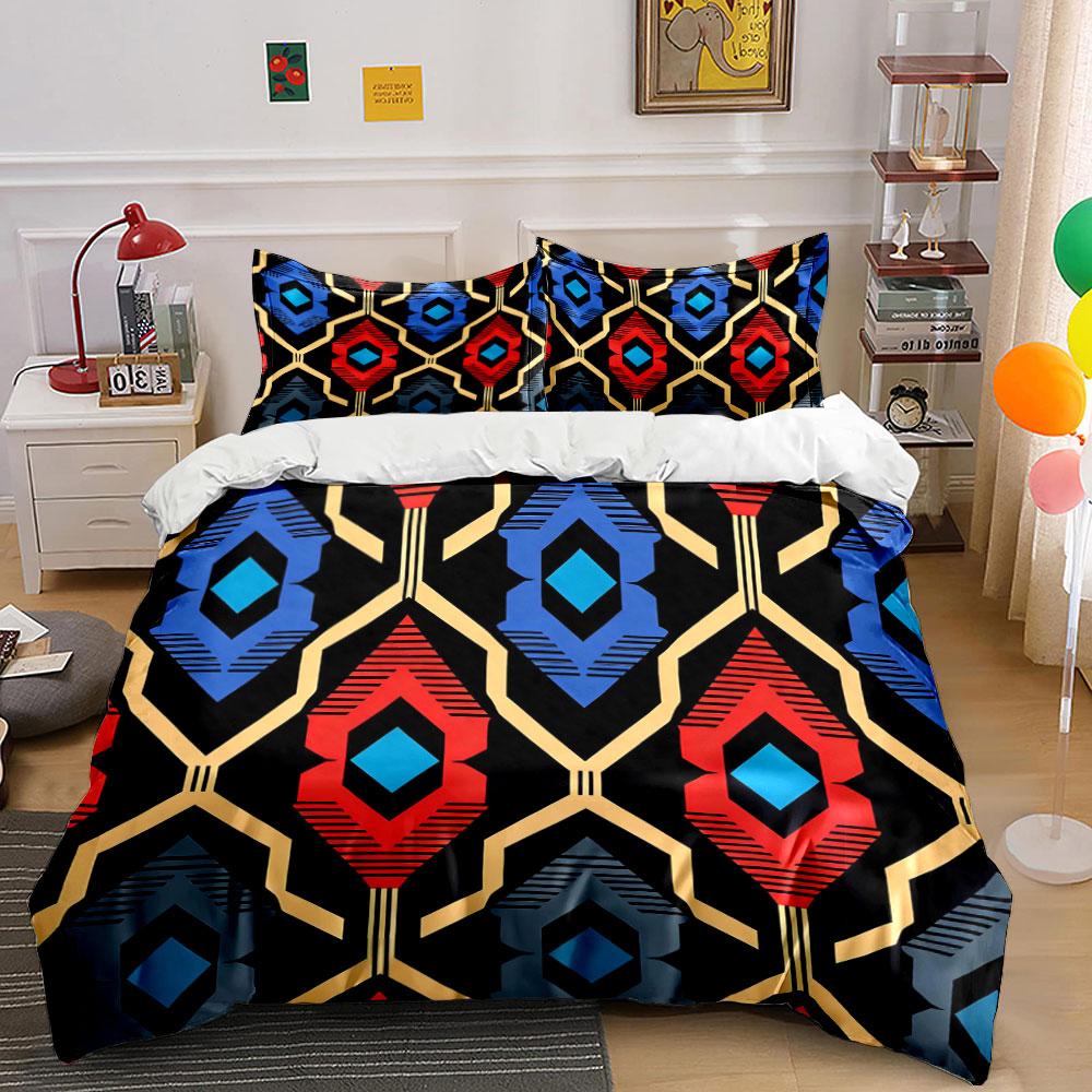 

Geometric diamonds and hexagons. Bedding sets Duvet cover sets Duvet covers Pillowcases(1 * Duvet Cover 2 * Pillowcases, without duvet insert) 135x200cm