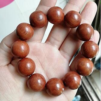 S410 Rosewood Bracelet, Male and Female Couple Buddha Bead Bracelet, Huanghuali Wood Hand Jewelry.