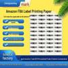 A4 Sticker Printing Paper with Pre-Cut Adhesive Labels, 100 Sheets/Pack