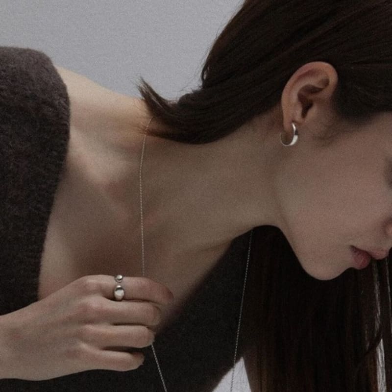 Salted Type Ring Earring