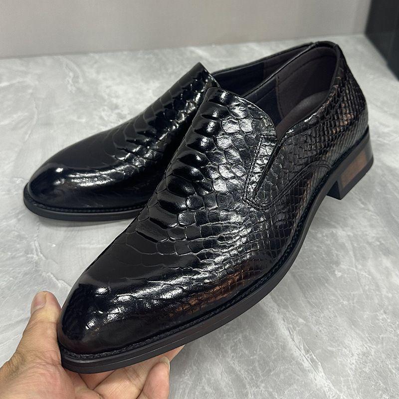 Piele de vacă strat superior interior piele naturală pantofi derby business casual cu talpă moale pentru bărbați