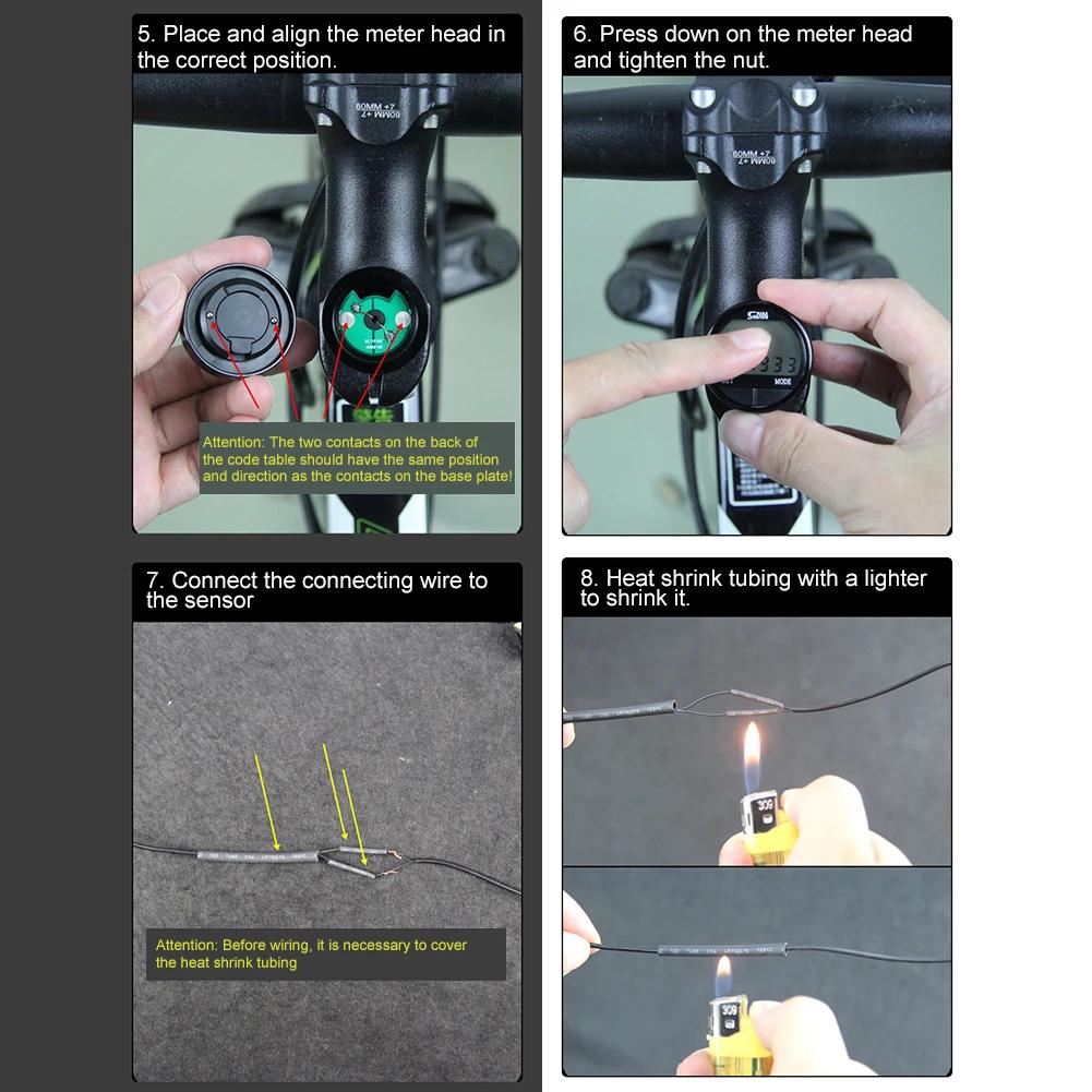 Cycling Stopwatch Multi-Functional Bike Computer with Odometer LCD Display Digital Bicycle Speedometer for MTB Outdoor Cycling