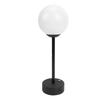 Globe Shade Table Lamp, Elegant Aluminum Alloy Bedside Light with   for Bedroom, Living Room