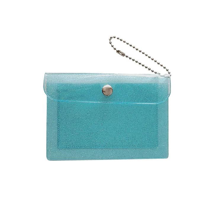 Fashion Transparent Waterproof Pvc Women Card Case Business Card Holder Men Credit Card Bag Id Card Mini Wallet Girls Coin Purse
