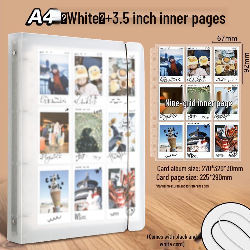 Polaroid Photo Card Album Holder: 3-Inch, 149-Grid Storage for Photos and Postcards.