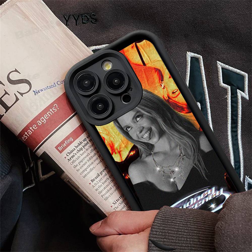 Sängerin Sydney S-Sweeney Handyhülle Für IPhone 17 16 15 14 13 12 11 Pro Max Plus Mini Glück Hülle