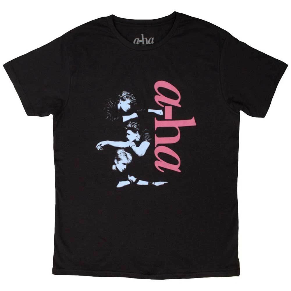 A-ha Vertical Logo T-Shirt Black New L