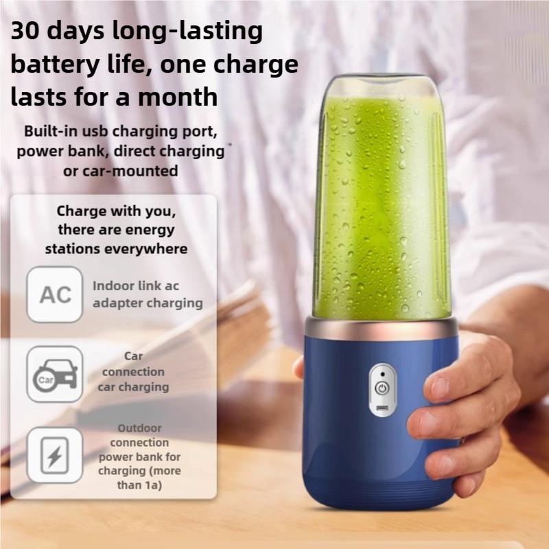 1PCS Juice Extractor Juice Cup Portable Rechargeable Small Juice Cup Home and Outdoor Multifunctional Juice Mixing