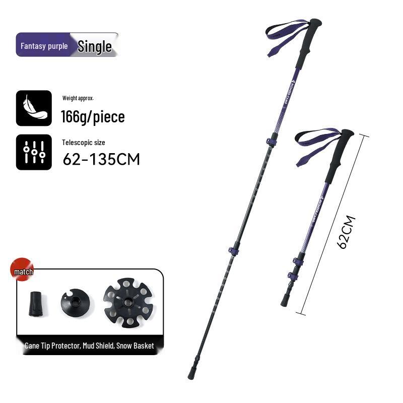 

Trailblazer Carbon Fiber Telescopic Hiking Poles - Men & Women Trekking Gear