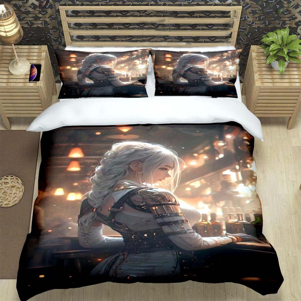 Game Sexy Cartoon Night Elf  Print Bedding Set Duvet Cover Comforter Bed  Youth Kids Girl Boys Luxury  Birthday Gift