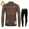 2025 Nový Gobikful - Pánský cyklistický oděvní set, Termovlna Dlouhý vlněný set a Dlouhé kalhoty pro venkovskou jízdu na horském kole