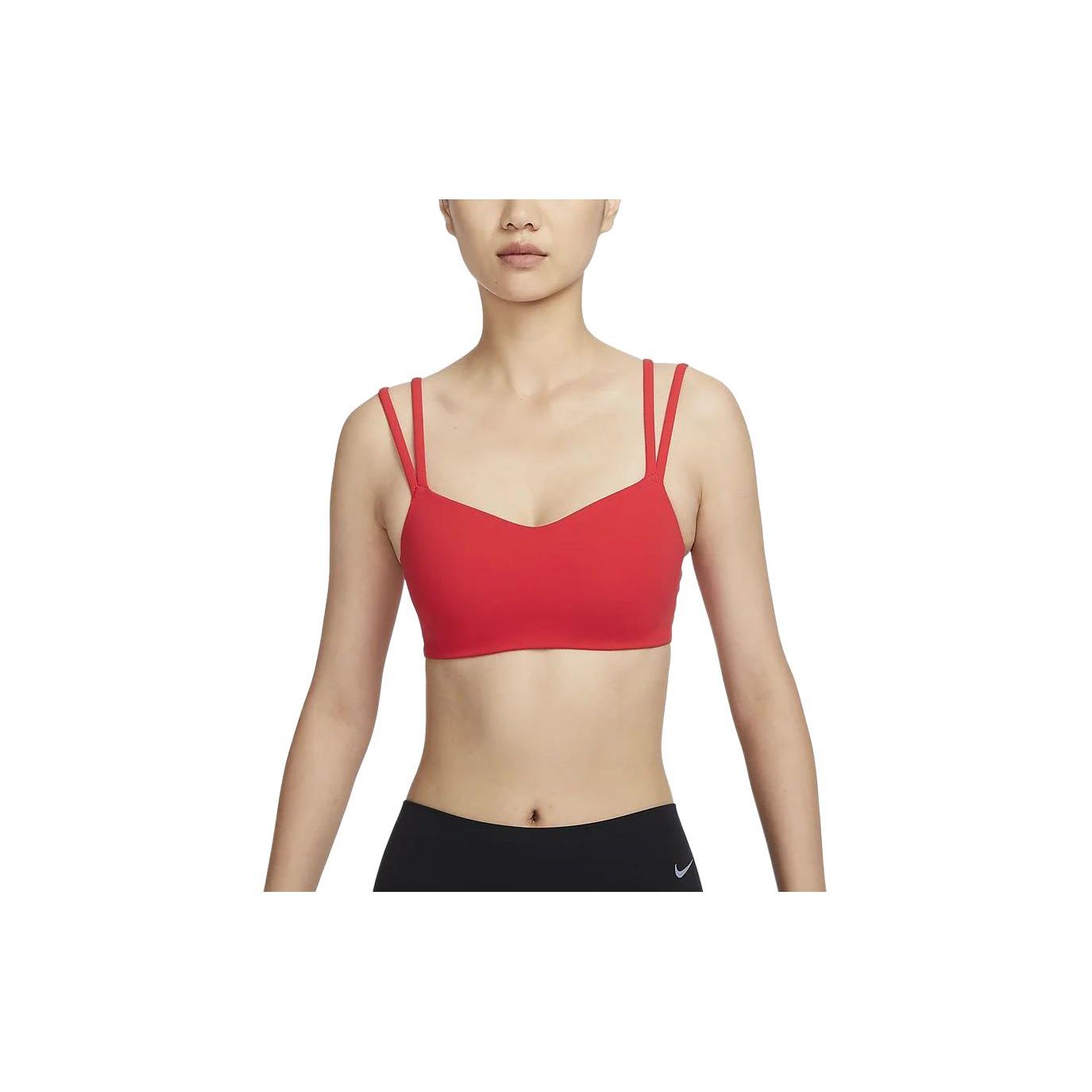 Nike Women s Bright Crimson Double Strap Dri-FIT Sports Bra DO6609-696 M