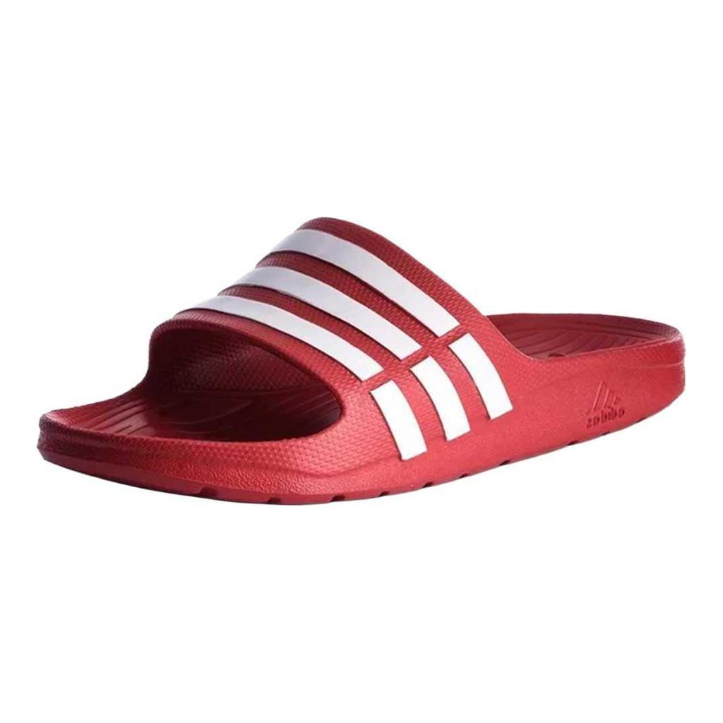 adidas Duramo Slide Collegiate Unisexové Sandály Červené Collegiate-Red Bílé G15886