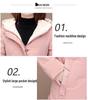 Women's Mid-Length Korean Style Down Jacket - Hooded, Thickened, Warm 90% White Duck Down Winter Coat