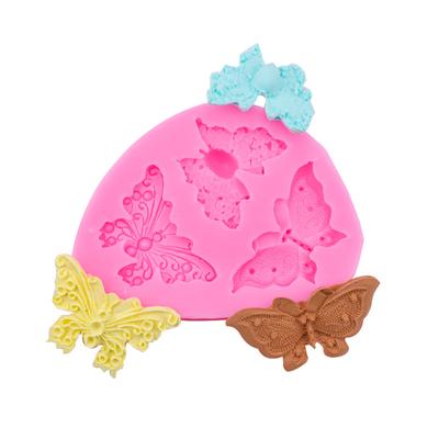 Silikonform Kuchen Schmetterling Spitze Süßigkeiten Form Flip Zucker Dekoration Form Küche Werkzeug DIY Werkzeug