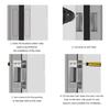 Door Catch Latches Heavy Duty Door Hardware with Adjustable Tension Adjustable Spring Tension Roller Catch for Household