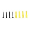 2 Pcs Matte Black Double Curtain Rod Holders Durable Double Stand Hook  Bedroom
