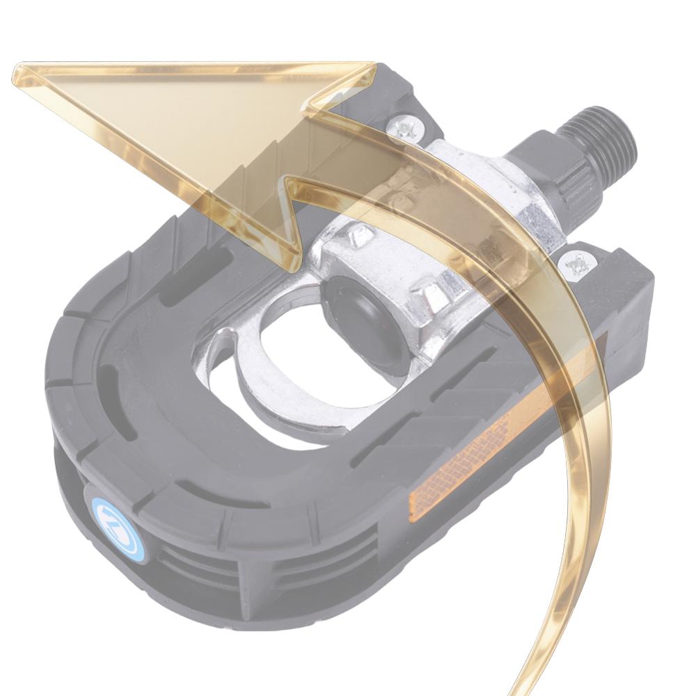 Bicycle Folding Pedals with Safety Reflective Sheet Mountain Bike Pedals Universal Foldable Pedals for E-Bike MTB Bikes China Mainland