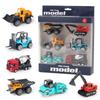 6 pièces/set Camion d'ingénierie en alliage Chargeur Tracteur Excavatrice Véhicules de construction classiques Jouets Jouets éducatifs pour cadeaux d'enfants