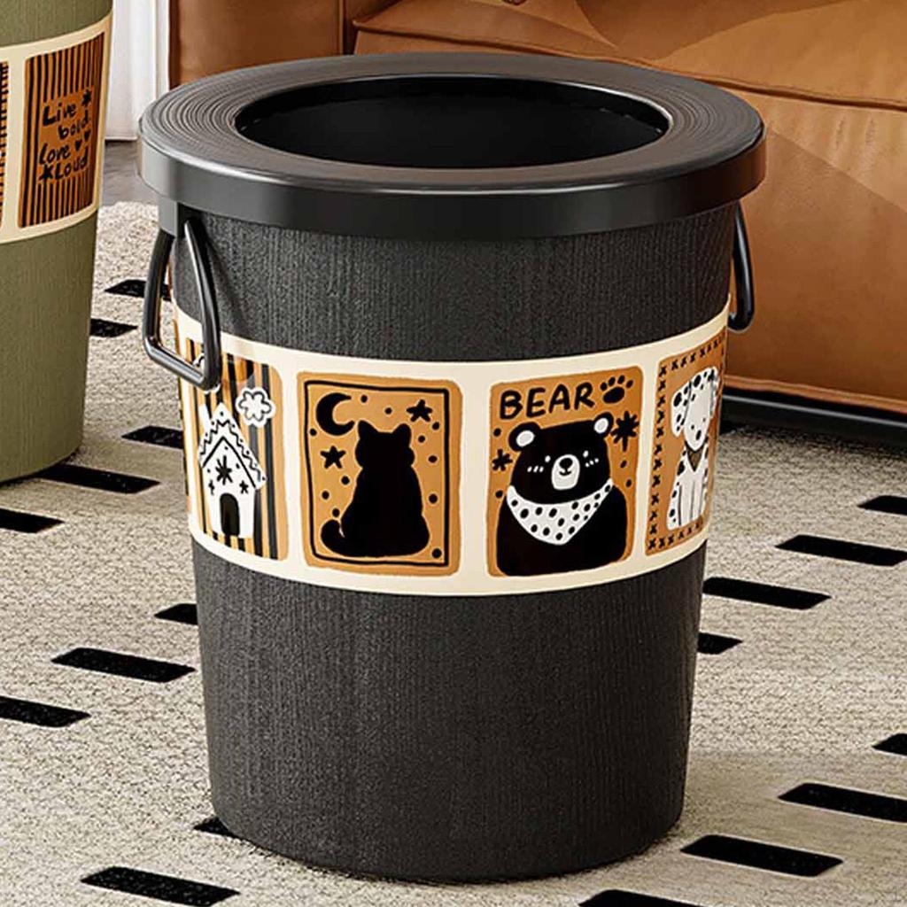 Trash Can Without Lid Paper Basket Minimalist Versatile Elegant Wastebasket Waste Bin for Indoor