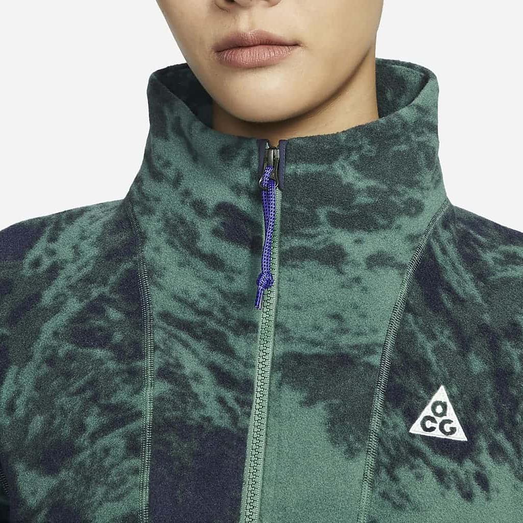 Nike ACG Wolf Tree Allover-Print Halb-Zip Stehkragen Sport-Sweatshirt Damen Sweatshirt Coastal-Blue FN1935-361