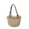 Shoulder Underarm Bag Ladies Vintage Tote Bag Summer Seaside Beach Vacation Woven Straw Bag