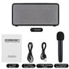 Portable Karaoke Machine for Adults 5W*2 High Power Wireless BT Speakers LED Lights Rechargeable Home Karaoke Support