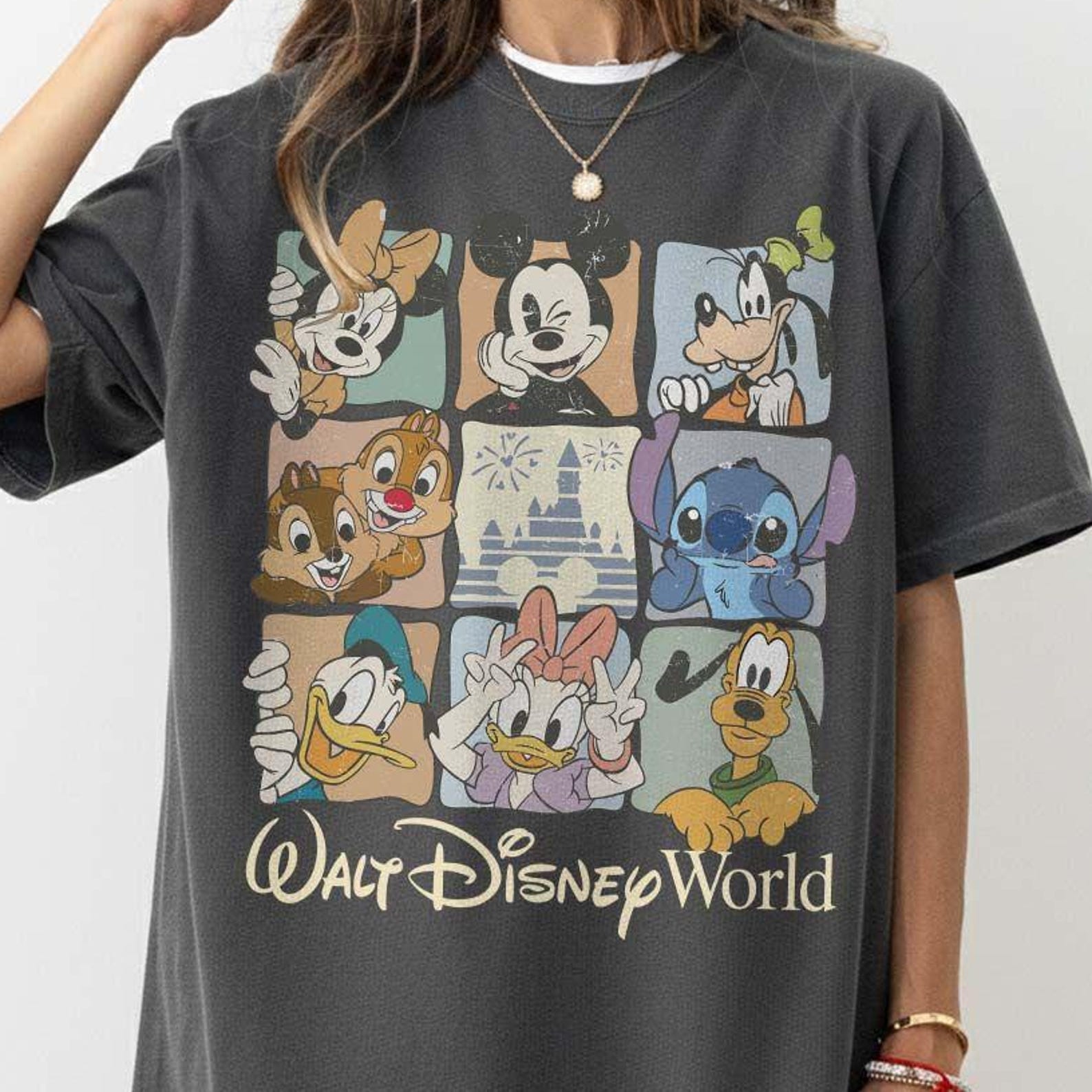 Comfort Colors Walt Disneyworld Shirt, Vintage Disneyworld Tee, Mickey and Friends Vacation T-Shirt, Disneyland Family Trip 2026 Outfit S
