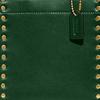 New COACH Cashin Cow Leather Tote Bag, Shopping Bag, Handbag, Shoulder Bag, Crossbody Bag Mini Women's Green CC385-B4CZS