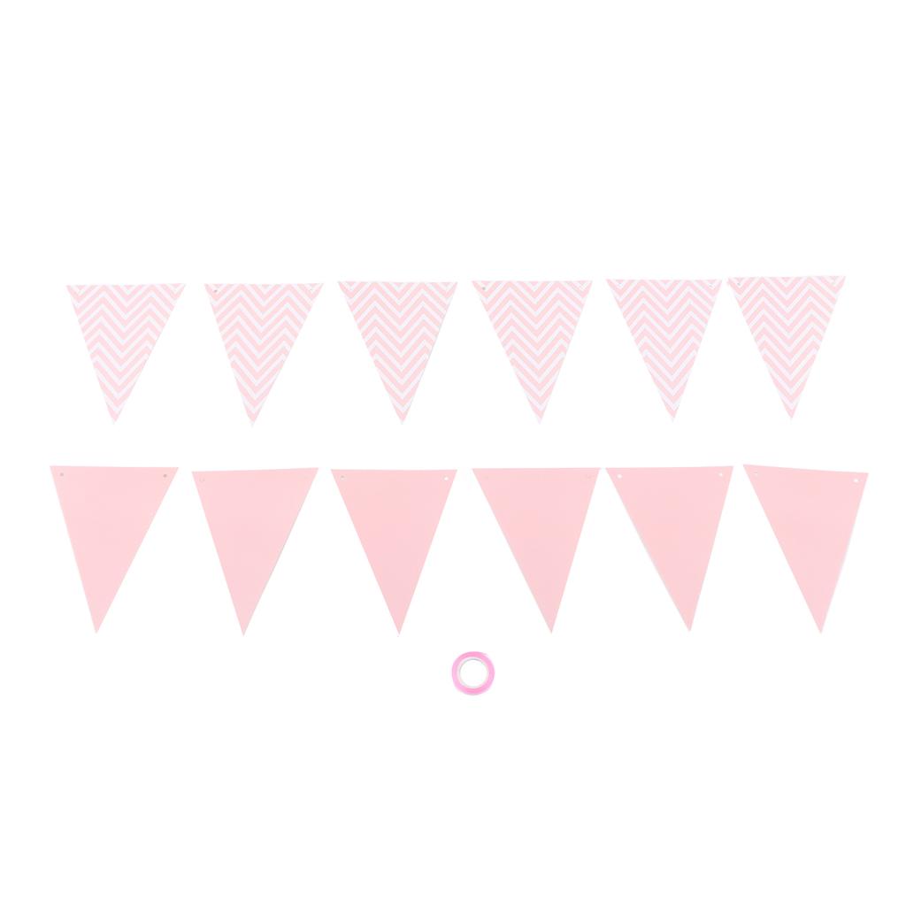 Pennant Wedding Room Children\'s Room Birthday Party Dress Up Supplies Wavy Pull Flag Pennant Bunting