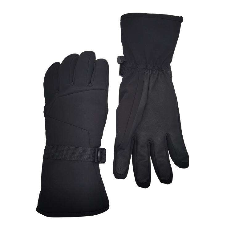 Winter Warm Outdoor Touch Screen Waterproof Snowboard Thermal Softshell Ski Gloves Polyester Split Finger Windproof for Men S