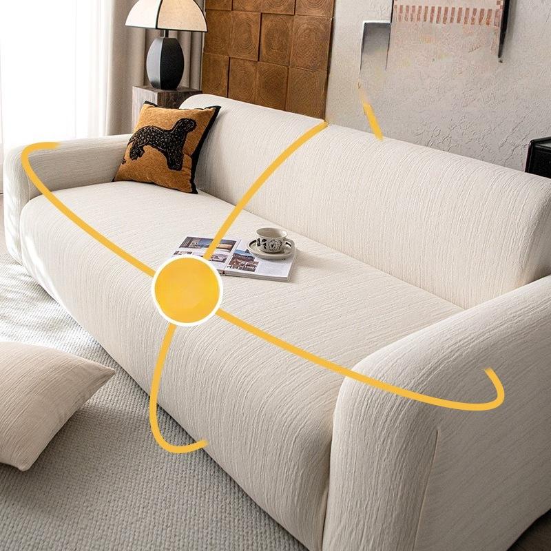 New Solid color Chenille Full Cover Sofa Cover Dust Proof and Stain Proof Integrated Protective Cover All Season Universal Anti Slip Seat Cushion