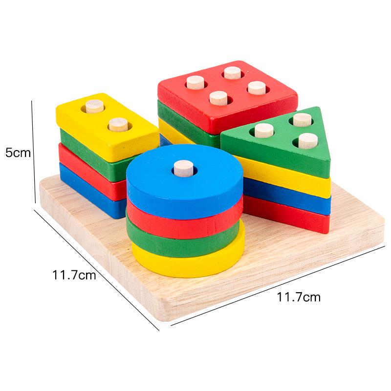 High-Quality Geometric High-Quality Shape High-Quality Color Youngsters High-Quality Wooden High-Quality Puzzle High-Quality Montessori Play sets