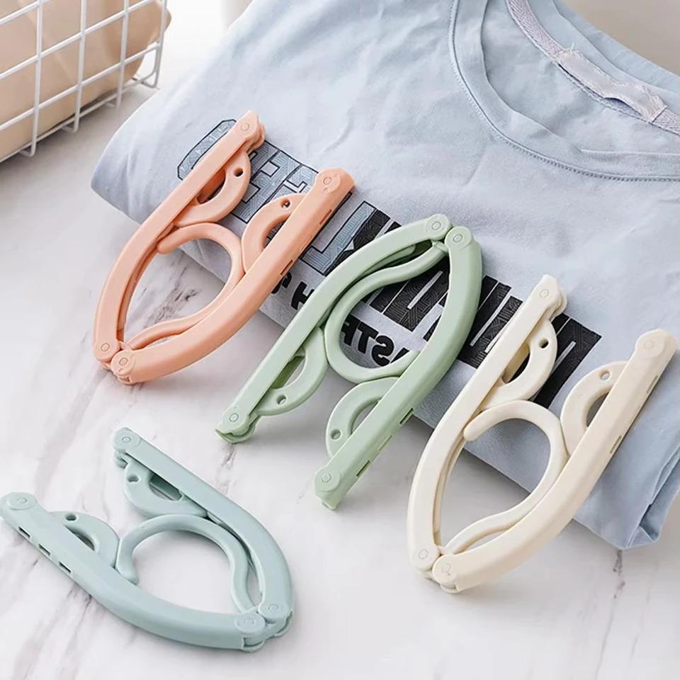 Retractable Portable Travel Hanger Multifunctional Plastic Rack Drying Rack Pin Trousers Hanging Tool Storage Rack