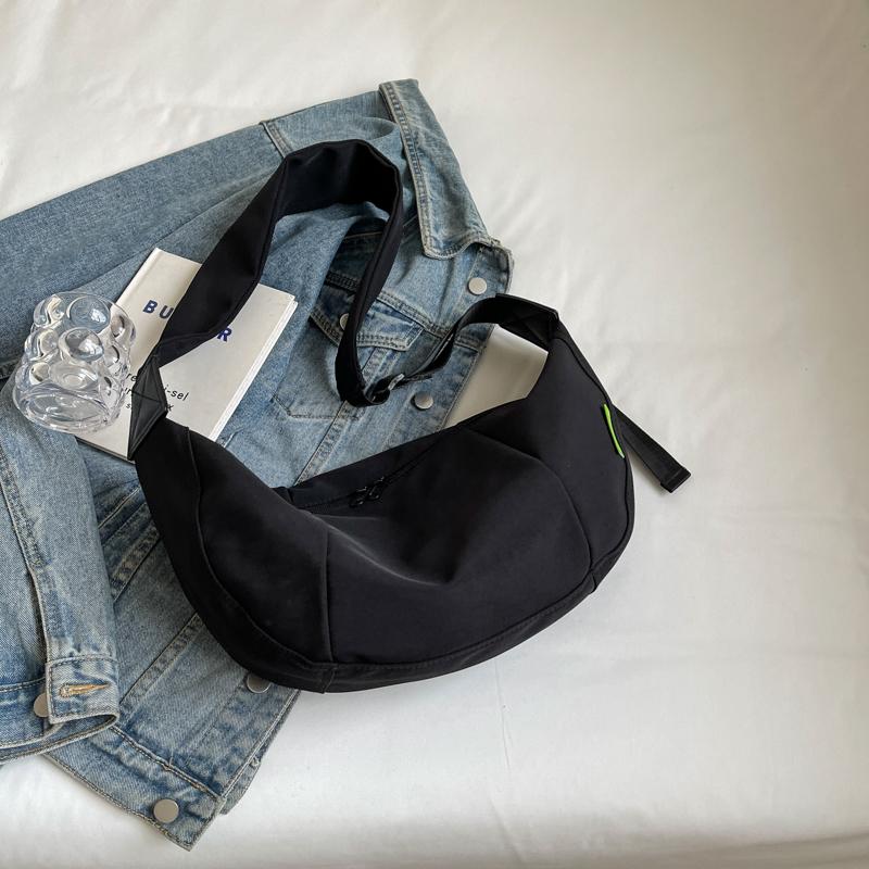 Solid Color Shoulder Bag Dumpling Bag Women's Crossbody Bag