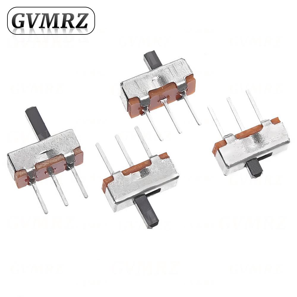 20Pcs SS12D00 Interruptor On-Off Mini Slide Switch 3pin 1P2T 2 Position High Quality Toggle Switch Handle Length 2mm 3mm 4mm 5mm