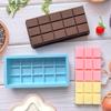 1pc 15 Grid Full Page Chocolate Bar Mold Silicone Dubai Pistachio Chocolate Bar Thick Mold for Filling Bar Baking Mold Ice Cube