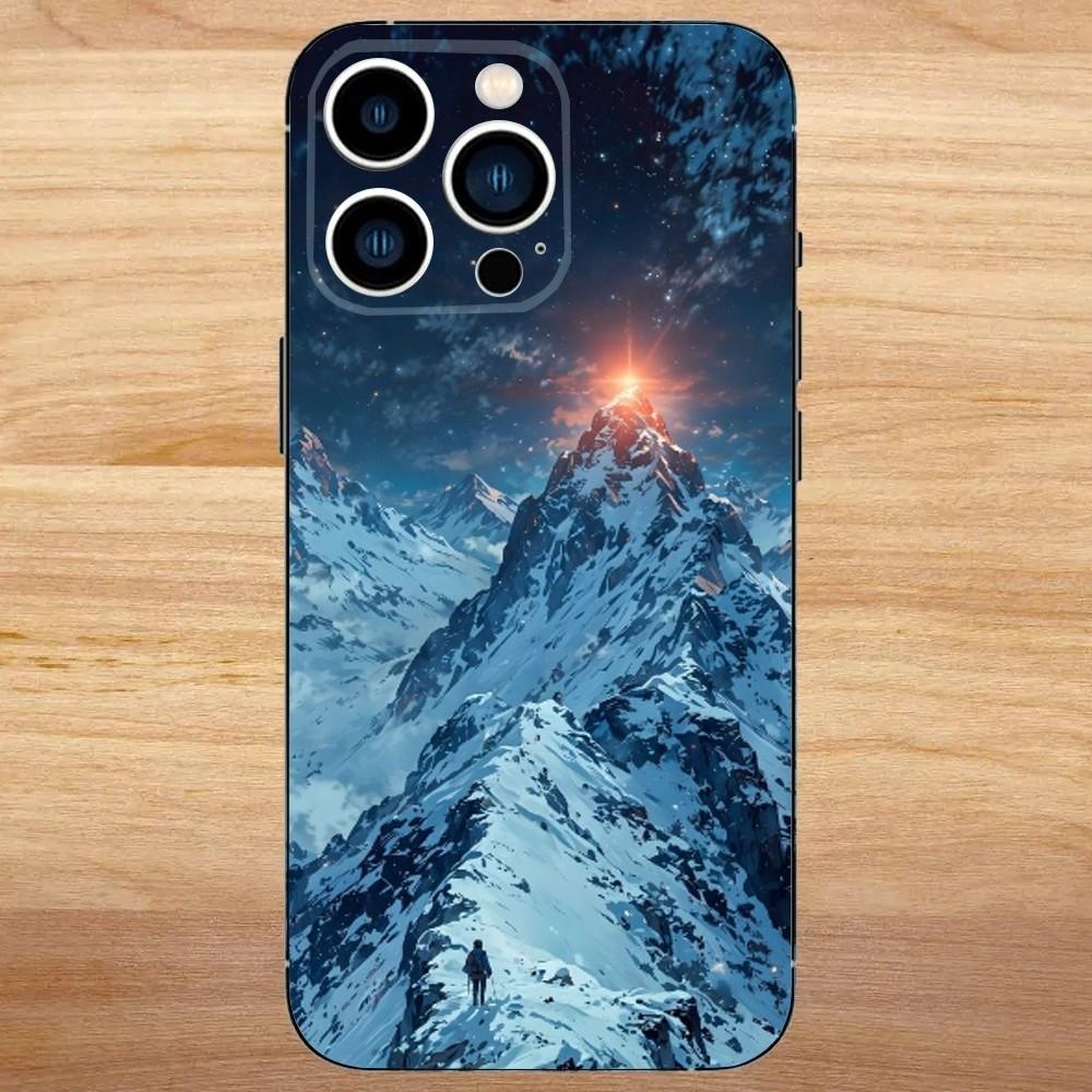 Góra Everest światowa pierwsza Etui na Telefon Dla iPhone 16,15,14,13,12,11,Mini,Pro,SE,MAX Białe Matowe Odporne na Wstrząsy Pokrowiec