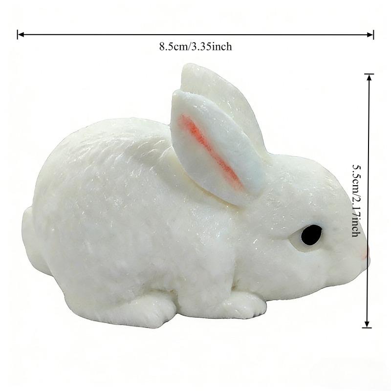 

Squishy Cute Bunny Press Plaything Plush Kawaii Little White Rabbit Fidgeting Toy Anti Stress Release Hand Relax Gift Toy