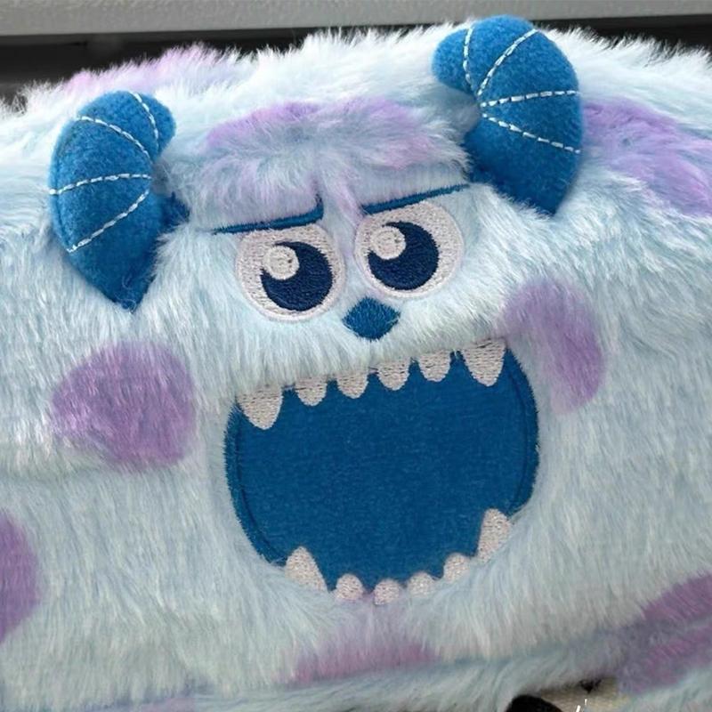 Cute Plush Animal Little Monster Sullivan Pencil Bags Creative Kawaii Stationery Storage Bag For Kids Great Gift Pencil Case